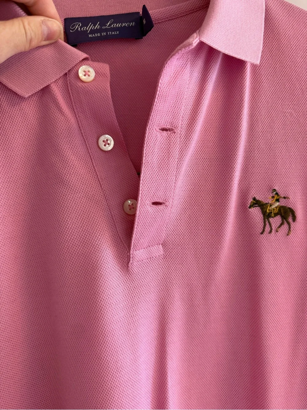 Ralph Lauren Purple Label Men’s Polo Shirt Size Medium Made in Italy